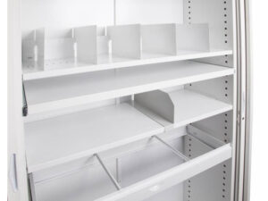Shelf with Slotted Dividers